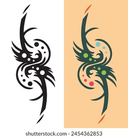 wrist tattoo designs. editable vector file for all your graphic needs