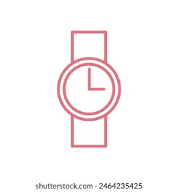 Reloj de pulsera Icono de reloj Plantilla de Vector, diseño plano Diseño de ilustración