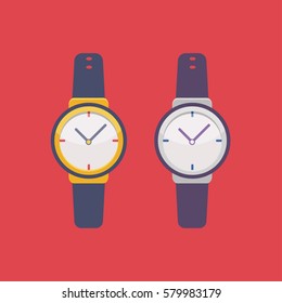 Wrist Watch clock red