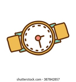 Wrist Watch Doodle Icon