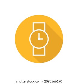 Icono de reloj de pulsera con sombra