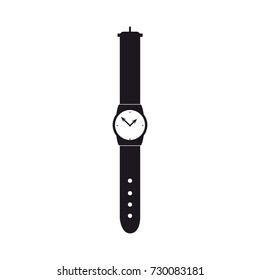 Wrist watch flat illustration. Vector.
