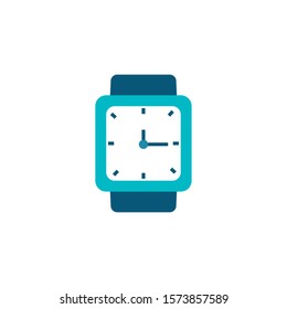 wrist watch flat style icon vector illustration design