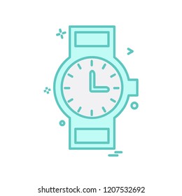 Wrist watch icon design vector