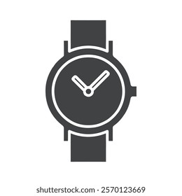 wrist watch icon Flat logo set collection