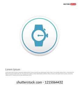 Wrist Watch Icon Hexa White Background icon template - Free vector icon