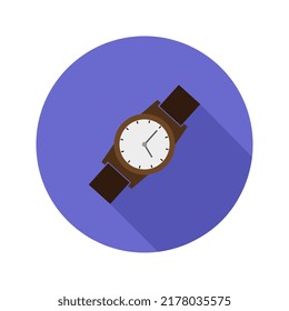 Armbanduhr-Symbol, illustriert auf Vektorgrafik