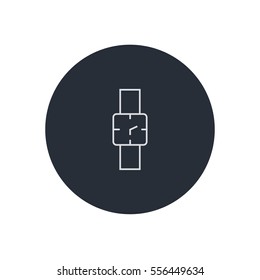 wrist watch icon illustration outline isolated vector, can be used for wen and mobile.