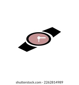 Wrist watch icon illustration(vector graphics)