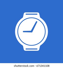 Wrist watch icon, isolated. Flat  design. 