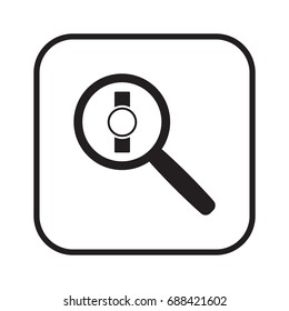 Wrist watch icon, isolated. Flat  design. 