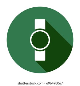 Wrist watch icon, isolated. Flat  design. 