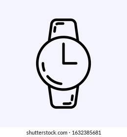Wrist Watch icon thin line