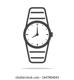 Wrist watch icon transparent vector isolated