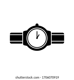 Plantilla de ilustración vectorial de icono de reloj de pulsera