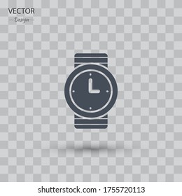 Armbanduhr-Symbol Vektorgrafik EPS10.