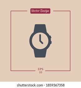 Wrist Watch icon. Vector illustration EPS 10.
