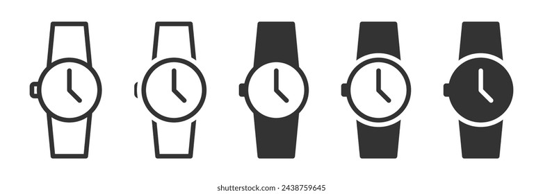 Wrist watch icon. Vector illustration.