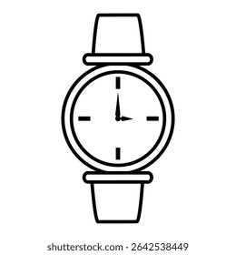Wrist watch icon vector set. watch illustration sign collection. Clock symbol. Time web icons. timer logo.