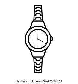 Wrist watch icon vector set. watch illustration sign collection. Clock symbol. Time web icons. timer logo.