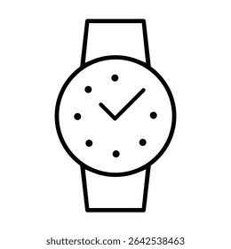 Wrist watch icon vector set. watch illustration sign collection. Clock symbol. Time web icons. timer logo.
