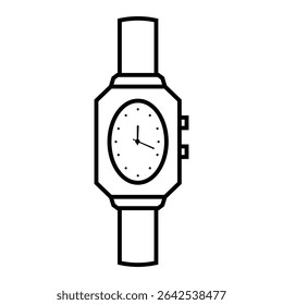 Wrist watch icon vector set. watch illustration sign collection. Clock symbol. Time web icons. timer logo.