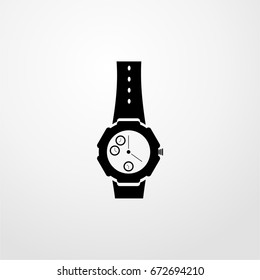 wrist watch icon. vector sign symbol on white background