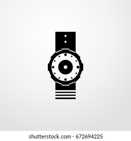 wrist watch icon. vector sign symbol on white background