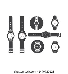 wrist watch icon vector template design template