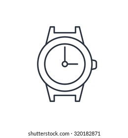 wrist watch outline icon 