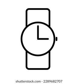 wrist watch outline vector icon. wrist watch stock vector icon for web, mobile app and ui design