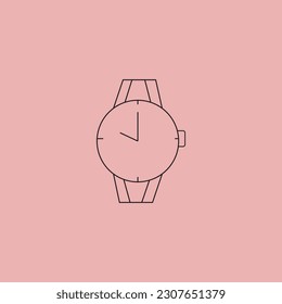 Wrist watch vector with background