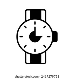 Diseño vectorial de reloj de pulsera, listo para uso premium