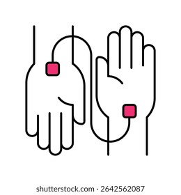 Ícone de estilo de ilustração de contorno Preenchido do Wrist Watch Vetor. Arquivo EPS 10