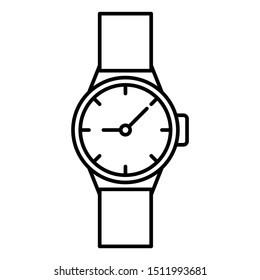 Wrist Watch. Vector Icon Design.