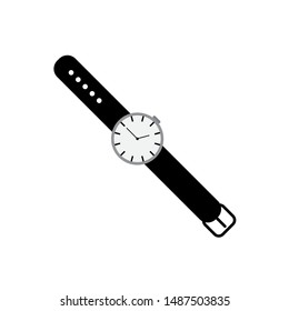 Wrist watch vector icon isolated on white background
