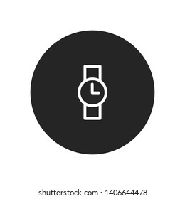 Wrist Watch vector icon in modern design style for web site and mobile app