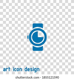 icono del vector de reloj de pulsera en un fondo abstracto