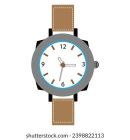 Eine Vektorgrafik mit Armbanduhr