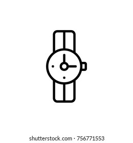 Wrist watch vector illustration line icon