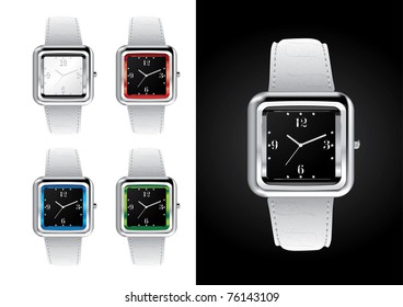 Wrist Watches - Vector Illustration