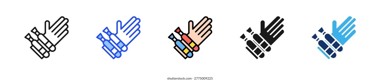 Wristband Entry Icon Collection With Multiple Styles