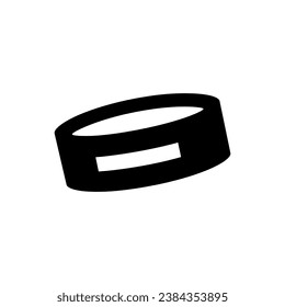 Wristband Icon on White Background - Simple Vector Illustration