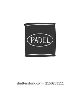 Wristband Icon Silhouette Illustration. Sport and Fitness Vector Graphic Pictogram Symbol Clip Art. Doodle Sketch Black Sign.