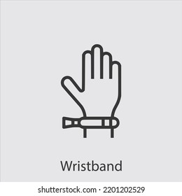 wristband-Symbol Vektorsymbol.Editable stroke.linear style sign for use web design and mobile apps,logo.Symbol illustration.Pixel Vektorgrafiken - Vektorgrafik
