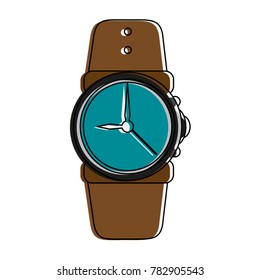 Wristwatch accesory isolated
