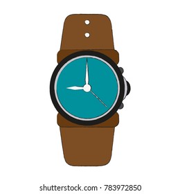 Wristwatch accesory isolated