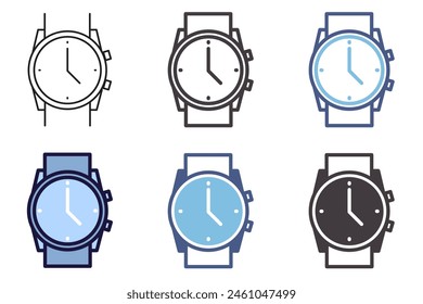 Icono reloj pulsera. elemento gráfico de Vector 