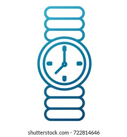 Wristwatch clock isolated