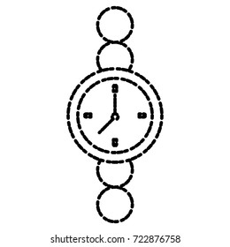 Wristwatch clock isolated